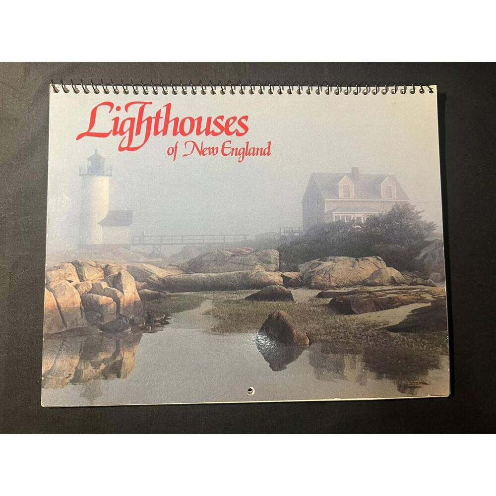 1987 Lighthouses New England Calendar Maine Massachusetts Photography Maritime